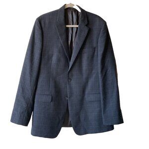 RLBL Ralph Lauren Black Label Blue Blazer 42L Elbow Patch Slim Fit | 100% Wool